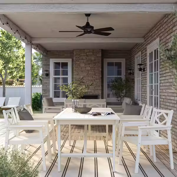 BONDHOLMEN Стол+6 кресел,д/сада - белый/бежевый - фото 2