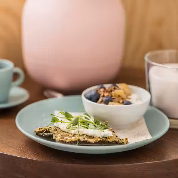 FÄRGKLAR Тарелка десертная - матовая поверхность светлая бирюза 20 см - схема-чертеж с размерами