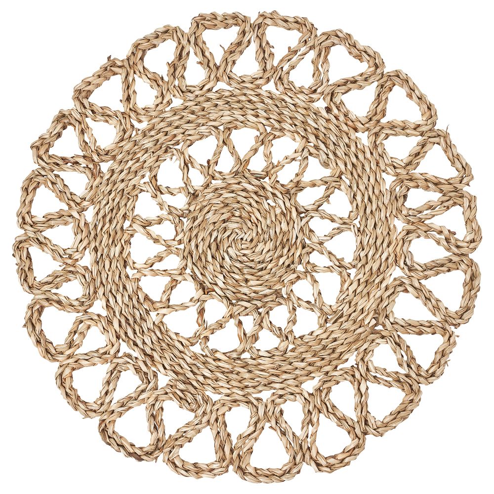 Салфетка под приборы, естественный, осока ручная работа, 37 см IKEA GALLSOPP 905.277.76 - фото 1