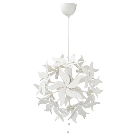Подвесной светильник, цветок/белый 43 см IKEA RAMSELE РАМСЕЛЕ 704.071.00