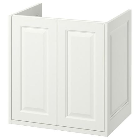 TÄNNFORSEN Шкаф под раковину с дверцами - белый 60x48x63 см