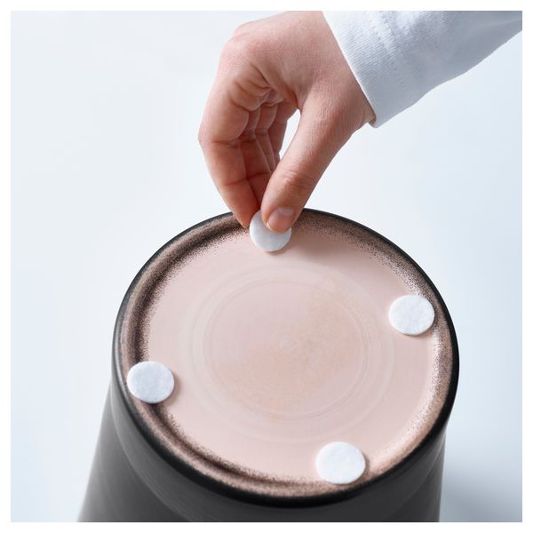 Кашпо КАРДЕМУММА, белый, различные орнаменты - схема-чертеж с размерами