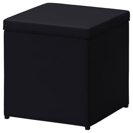 Табурет для ног с ящик для/хрн, Ранста черный IKEA BOSNÄS БОСНЭС 303.837.09