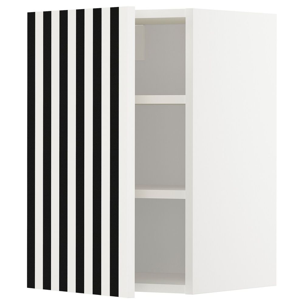 Шкаф навесной с полкой, белый, Иттербин с печатным рисунком 40x60 см IKEA МЕТОД 492.870.34 - схема-чертеж с размерами