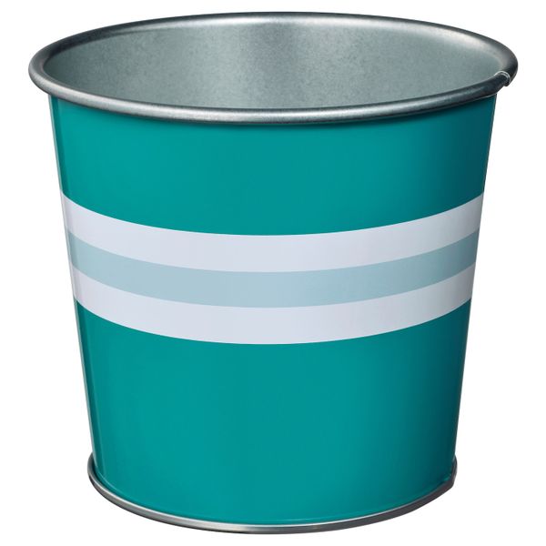 Кашпо, для дома, улицы бирюзовый 9 см IKEA КЭКИПЛОММОН 704.523.43 - фото 1