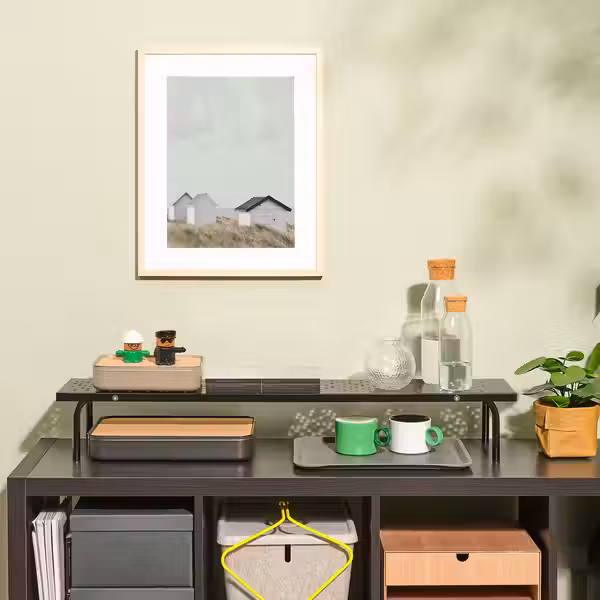 LÅNESPELARE ЛОНЕСПЕЛАРЕ Подставка для монитора - чёрный 97x19 см - фото 4