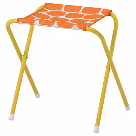 STRANDÖN СТРАНДЁН Складной табурет - ярко-желтый/ярко-оранжевый