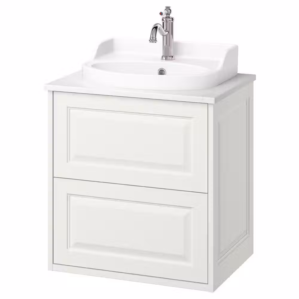 TÄNNFORSEN ТАННФОРСЕН / RUTSJÖN РУТШЁН Шкаф с ящиками/раковина/смеситель - фото 1