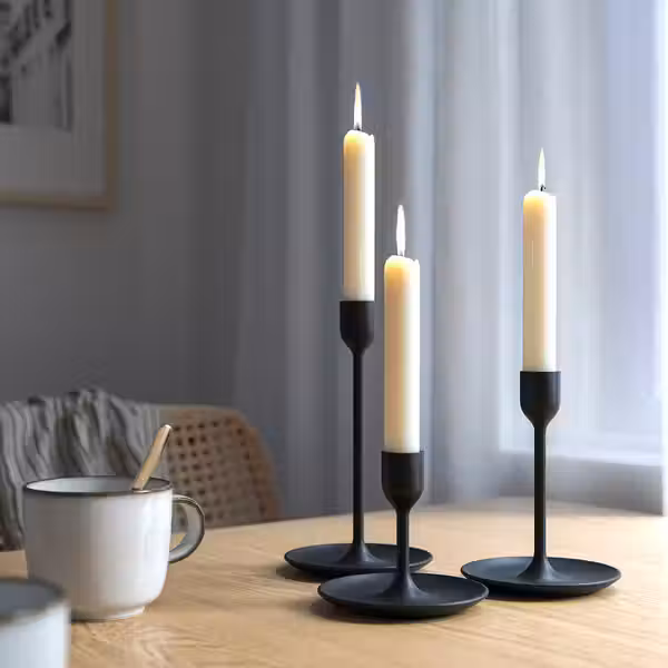 FULLTALIG Набор подсвечников,3штуки - чёрный - фото 4