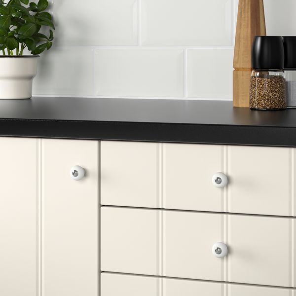 Ручка мебельная, 23 мм, фарфор белый IKEA HISHULT ХИСГУЛЬТ 705.345.89 - фото 3