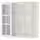 METOD Навесной шкаф/полки/2стеклян двери