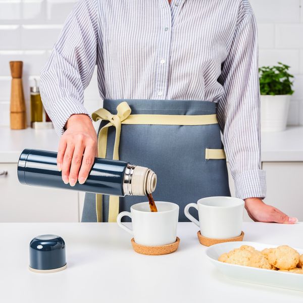 Стальной термос, синий 0.5 л IKEA HÄLSA ХЭЛЬСА 404.506.42 - фото 3