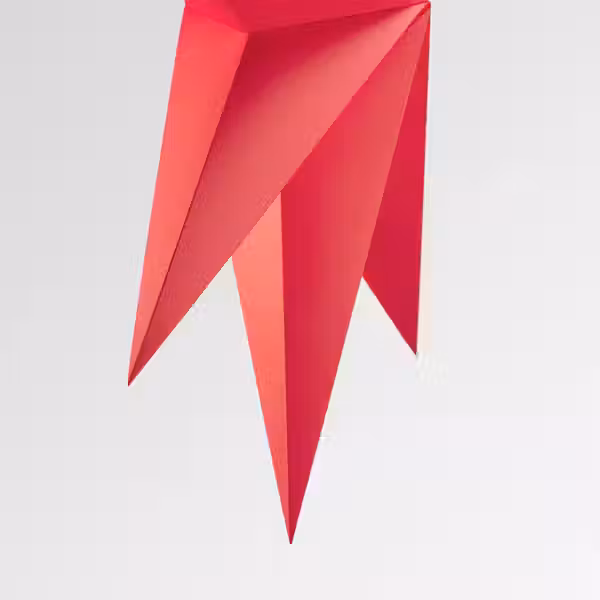 STRÅLA Абажур - красный 90 см - схема-чертеж с размерами