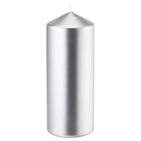 Неароматическая свеча формовая, серебристый, 20 см IKEA ВИНТЕРФЕСТ 004.276.96