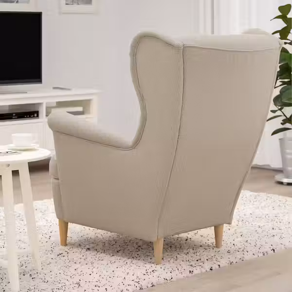 STRANDMON Кресло с подголовником - Kelinge бежевый - фото 3