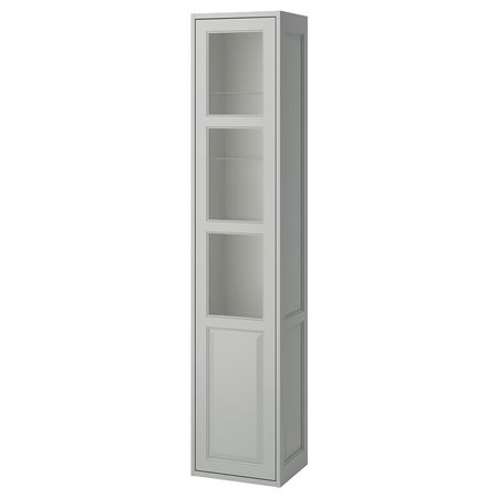 TÄNNFORSEN Высокий шкаф с дверцей - светло-серый 40x35x195 см