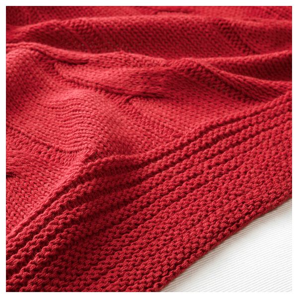 Плед УРСУЛА, красный (180x120 см) - схема-чертеж с размерами