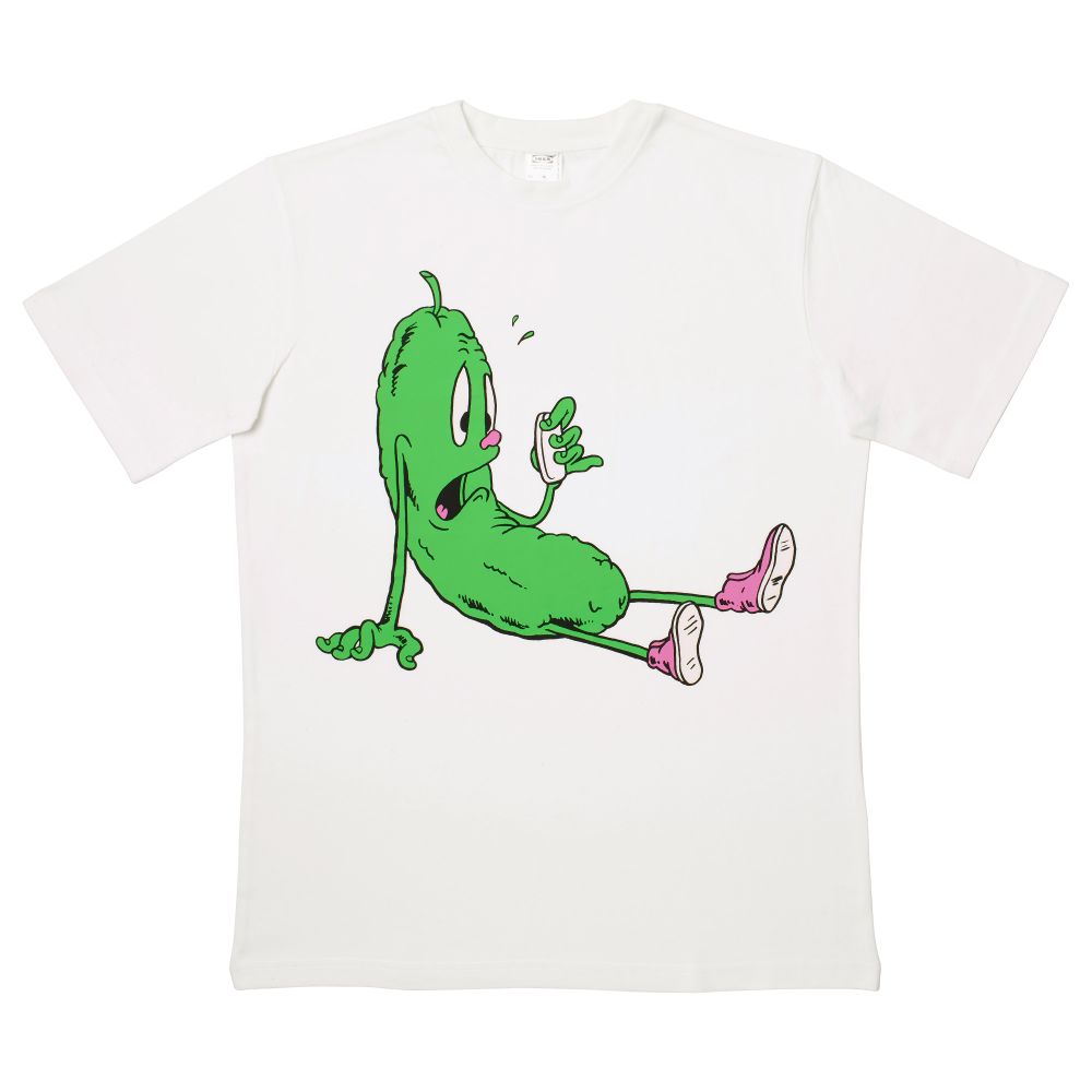 Футболка СТУНСИГ, огурец - схема-чертеж с размерами