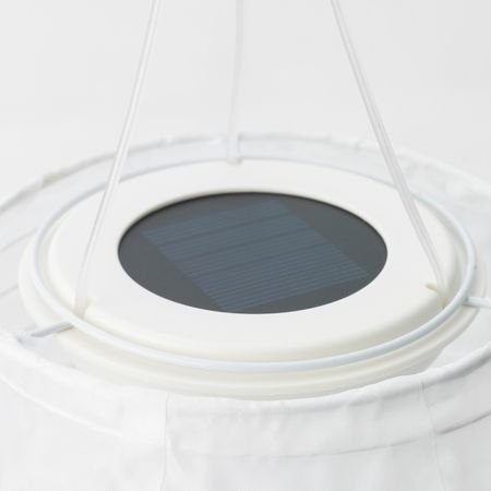 Подвесная светодиодная лампа, для сада/овал белый 60 см IKEA СОЛВИДЕН 104.516.81