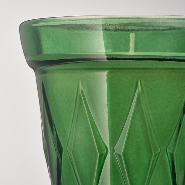 Ароматическая свеча в стакане, Тимьян/темно-зеленый 8 см IKEA ВЭЛЬДОФТ 804.423.01 - фото 2