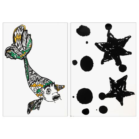 Декоративные наклейки СПРИДД, различные модели рыба, звезда