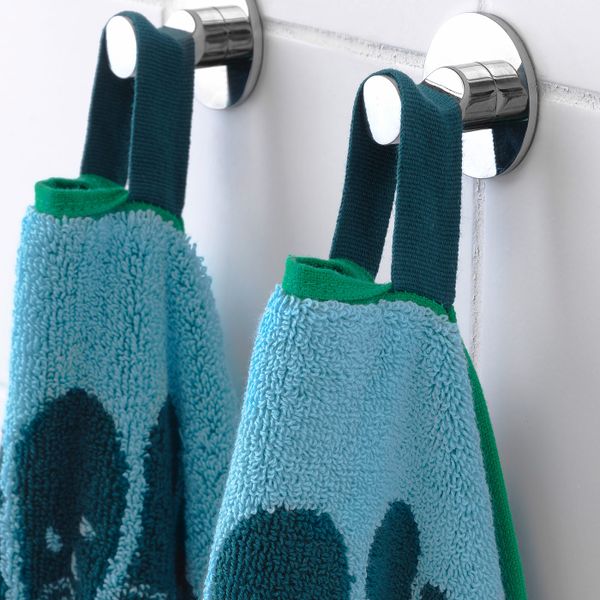 Банное полотенце, синий, разноцветный 70x140 см IKEA САНДВИЛАН 404.304.80 - фото 6