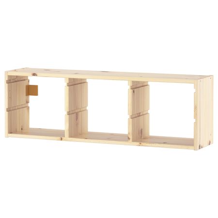 Настенный модуль для хранения, светлая беленая сосна 93x30 см IKEA TROFAST ТРУФАСТ 201.148.83