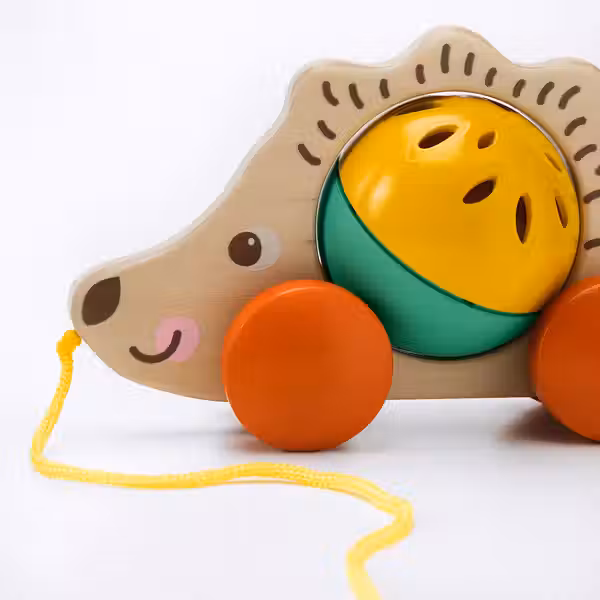 UPPSTÅ Игрушка на веревочке - ёж/разноцветный - схема-чертеж с размерами