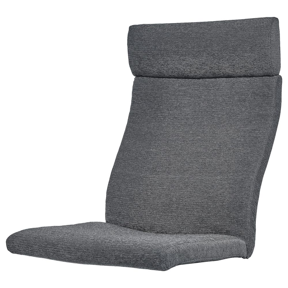 Подушка-сиденье на кресло, Хили темно-серый IKEA POÄNG ПОЭНГ 104.693.89 - фото 1