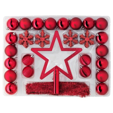 Набор украшений, 56 шт. ВИНТЕР 2015, красный