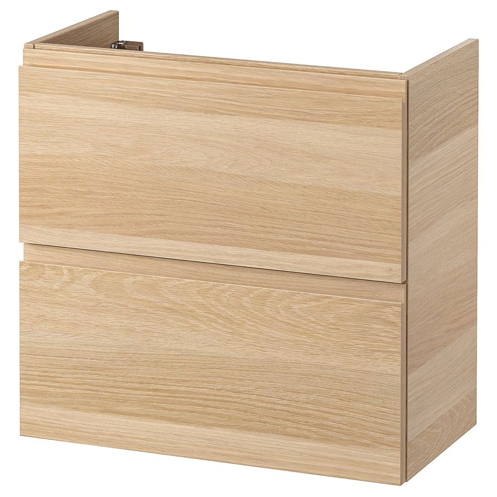 Шкаф для раковины с 2 ящ, под беленый дуб 60x32x58 см IKEA ГОДМОРГОН 603.809.07 - фото 1