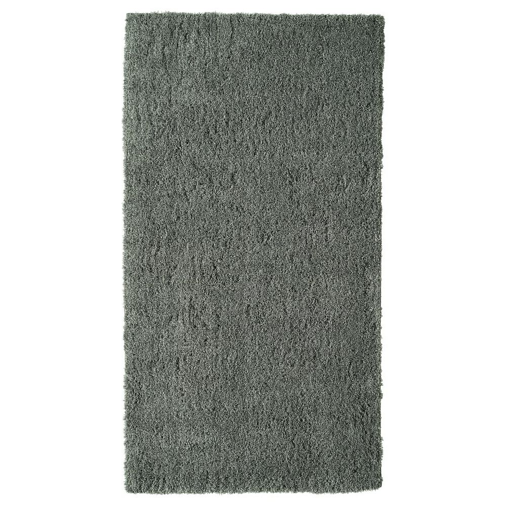 LINDKNUD Ковер, длинный ворс - темно-серый 80x150 см - фото 1