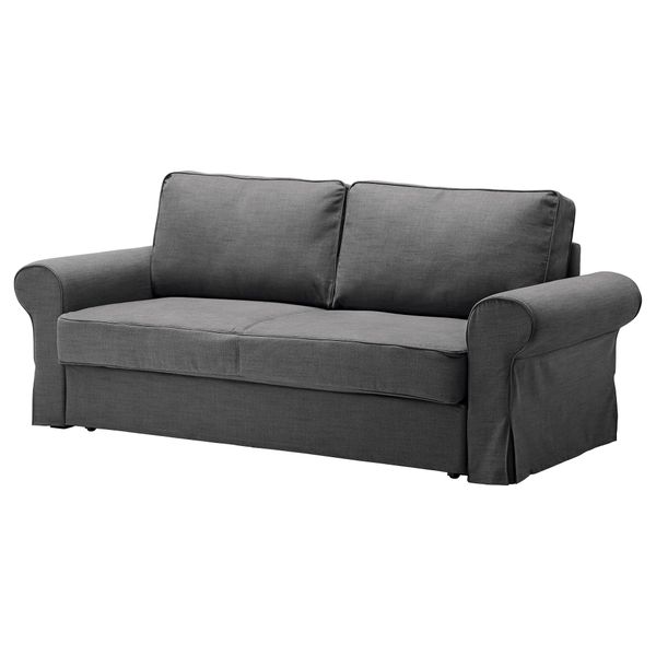 Диван-кровать 3-местный БАККАБРУ / МАРИЕБЮ, Сванби серый - фото 1