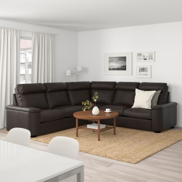 5-местный угловой диван, Гранн/Бумстад темно-коричневый IKEA LIDHULT ЛИДГУЛЬТ 392.573.96 - фото 2