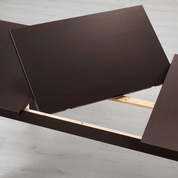 Раздвижной стол, коричнево-чёрный 147/204x95 см IKEA STORNÄS СТУРНЭС 403.714.09 - фото 4