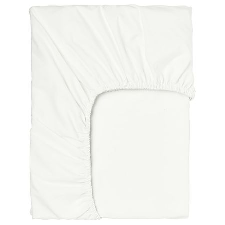 Натяжная простыня для тонкого матраса, белый 180x200 см IKEA SÖMNTUTA СЁМНТУТА 404.127.49