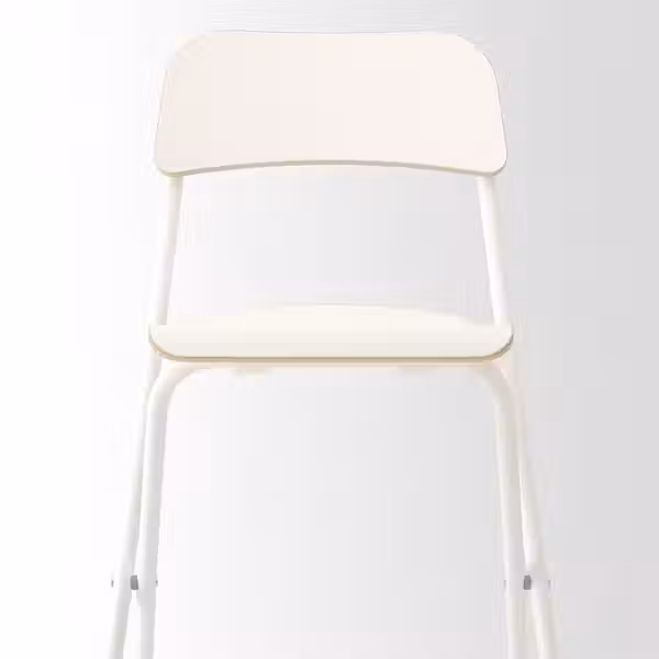 FRANKLIN Стул барный, складной - белый белый/белый 63 см - схема-чертеж с размерами