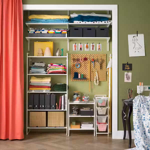 JONAXEL Стеллаж - белый 80x38x160 см - фото 2