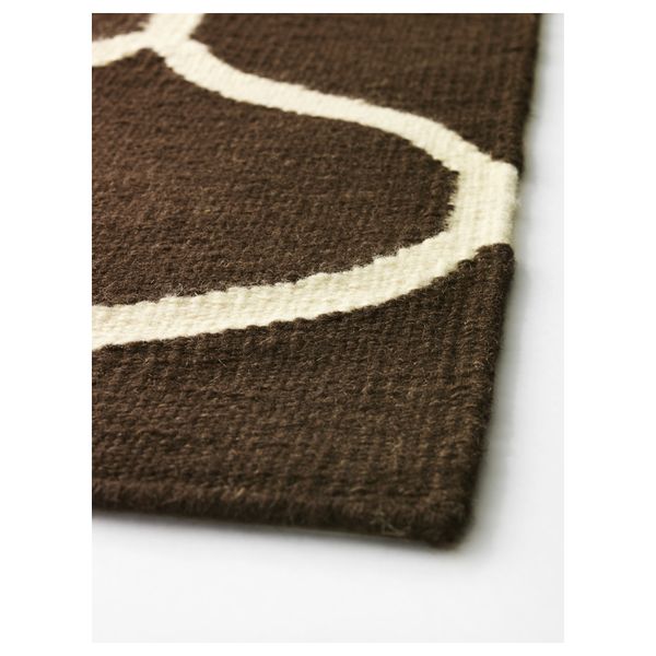 Ковер, безворсовый СТОКГОЛЬМ, ручная работа сетчатый орнамент, коричневый сетчатый орнамент коричневый (170x240 см) - фото 2