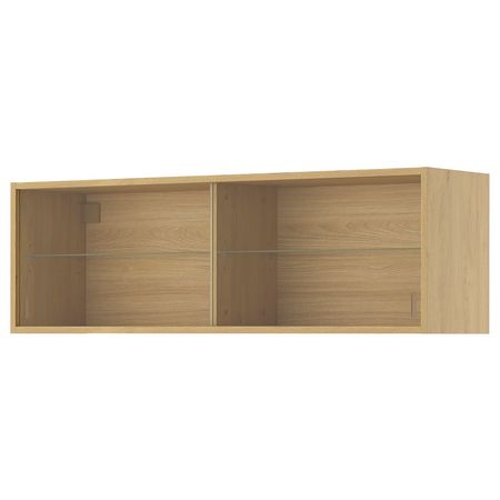 KNOXHULT Навесной шкаф с рздвжн дверц - под дуб 120x29x37.5 см