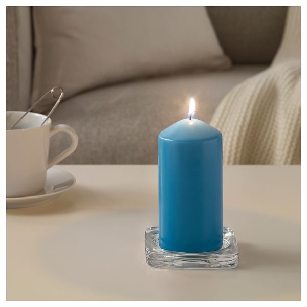 Неароматическая свеча формовая ДАГЛИГЕН, синий (14 см) - схема-чертеж с размерами