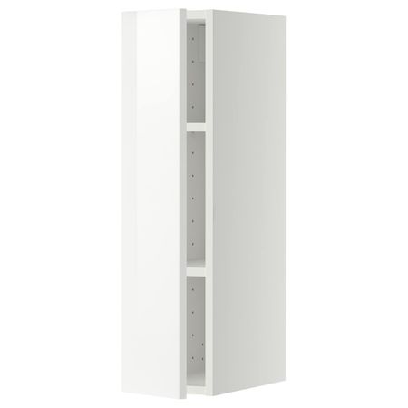 Навесной шкаф с полками, белый/Рингульт белый 20x80 см IKEA METOD МЕТОД 294.445.63
