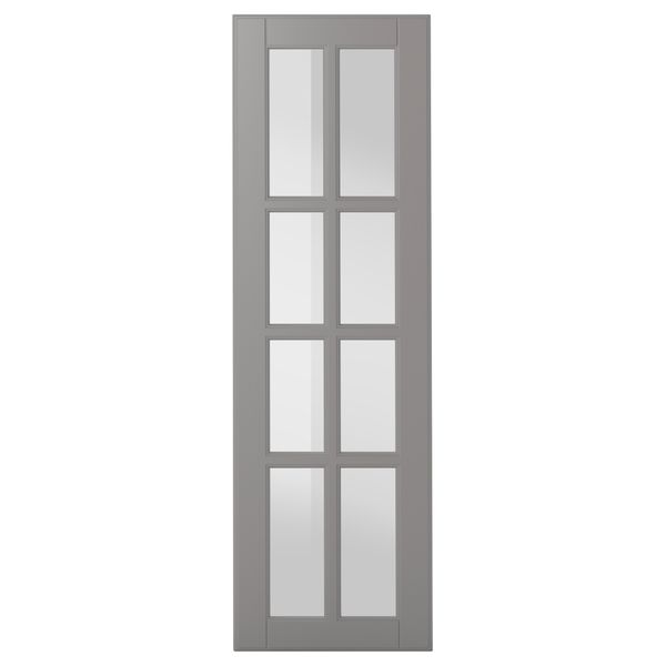 Стеклянная дверь БУДБИН, серый - фото 1