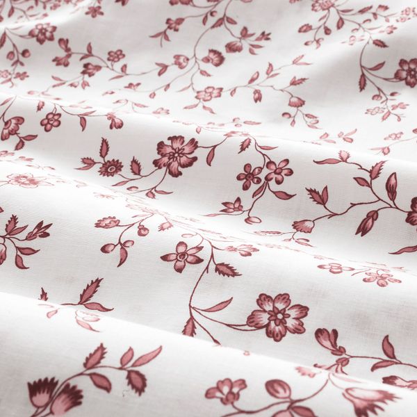 Простыня, белый, розовый, 150x220 см IKEA ХЭССЛЕКЛОККА 004.265.74 - фото 2