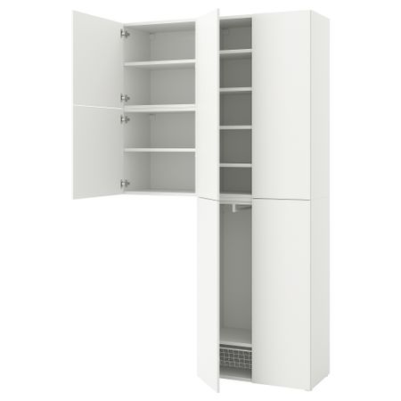 Гардероб с 6 дверями, Fonnes белый, 140x42x241 см IKEA PLATSA ПЛАТСАA ПЛАТСА 593.365.57