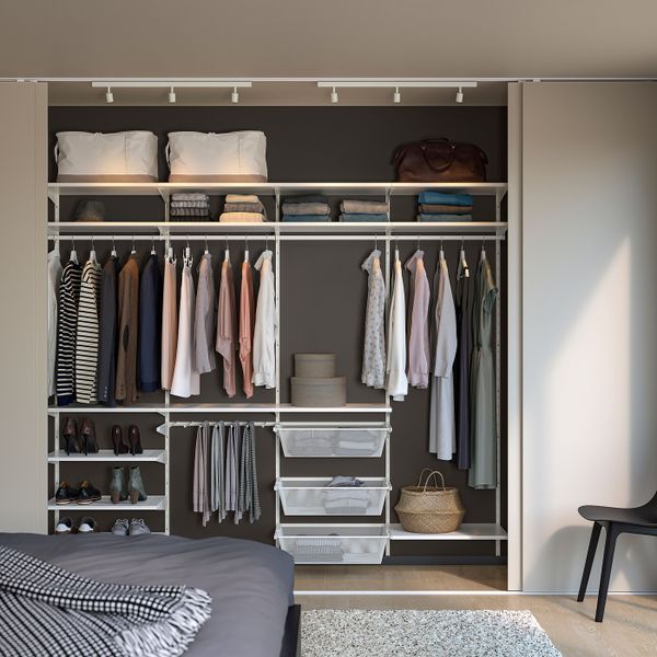 Гардероб, комбинация, белый 250x40x201 см IKEA BOAXEL БОАКСЕЛЬ 893.323.84 - фото 2