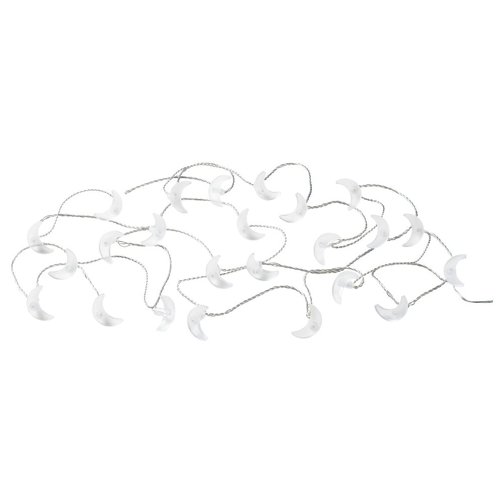 Гирлянда, 24 светодиода, для дома, улицы/в форме месяца белый IKEA HEMBJUDEN ХЕМБЬЮДЕН 105.099.60 - фото 1