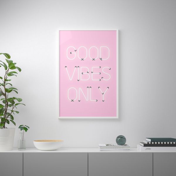 Постер, Good vibes, 61x91 см IKEA БИЛЬД 304.481.74 - схема-чертеж с размерами