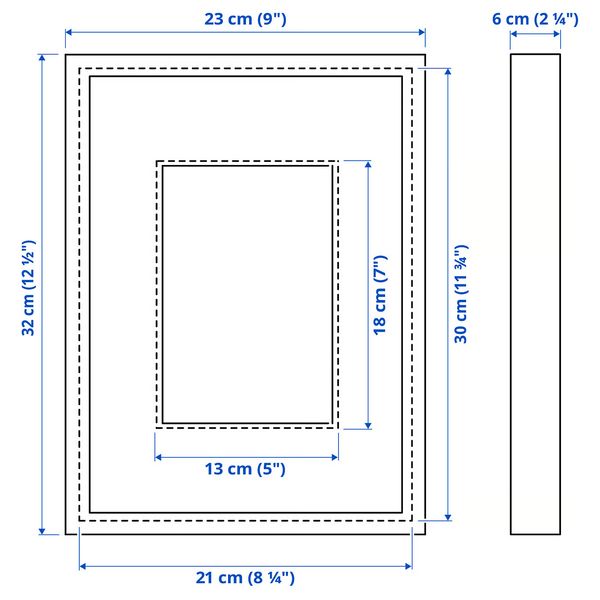 IKEA, дополнительный ракурс - схема-чертеж с размерами