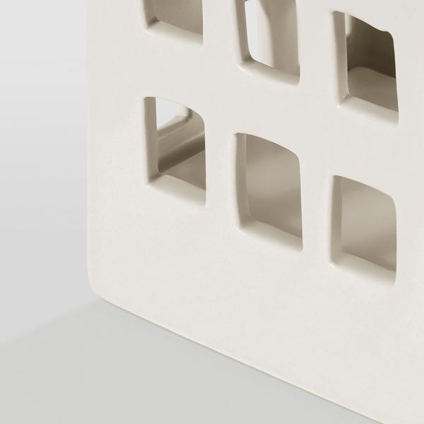 Светодиодное настольное украшение, с батарейным питанием домик, керамика белый, 16 см IKEA STRÅLA СТРОЛА 505.824.73 - фото 1